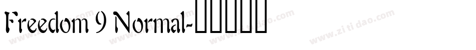 Freedom 9 Normal字体转换